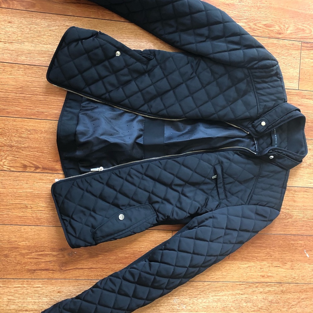 Zara Women Black Fitted Jacket